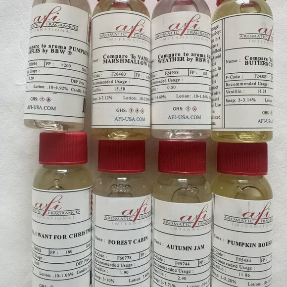 Aroma Holiday Fragrance Candle Oil Fragrances Pack of 8 - Picture 1 of 7